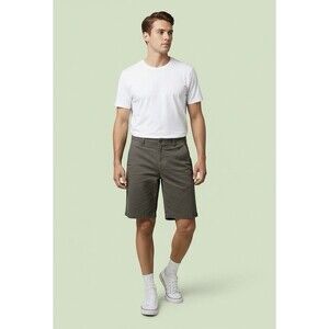 COLUMBIA  Men’s Green/ Gray Cotton Chino Shorts, 10” Inseam,  Size 34W